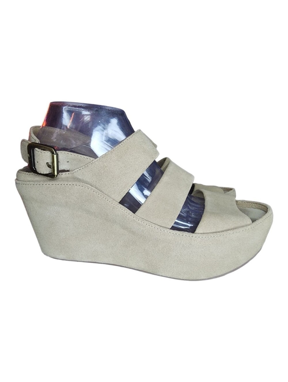 Chocolat Blu Windsor Suede Platform Sandals, Womens 9
